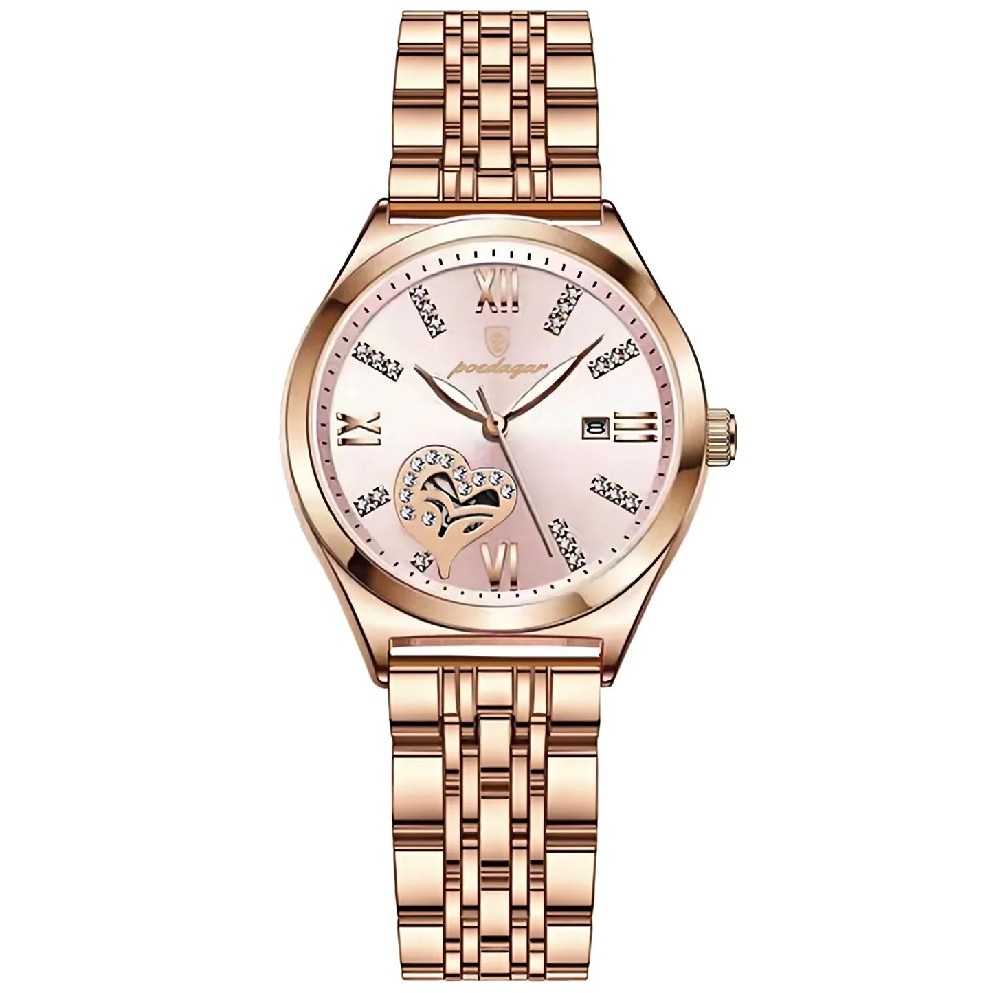 Luxury Watches For Women Waterproof Luminous Date Stainless Steel Woman Watch Elegant Fashion Quartz Ladies Wristwatch
