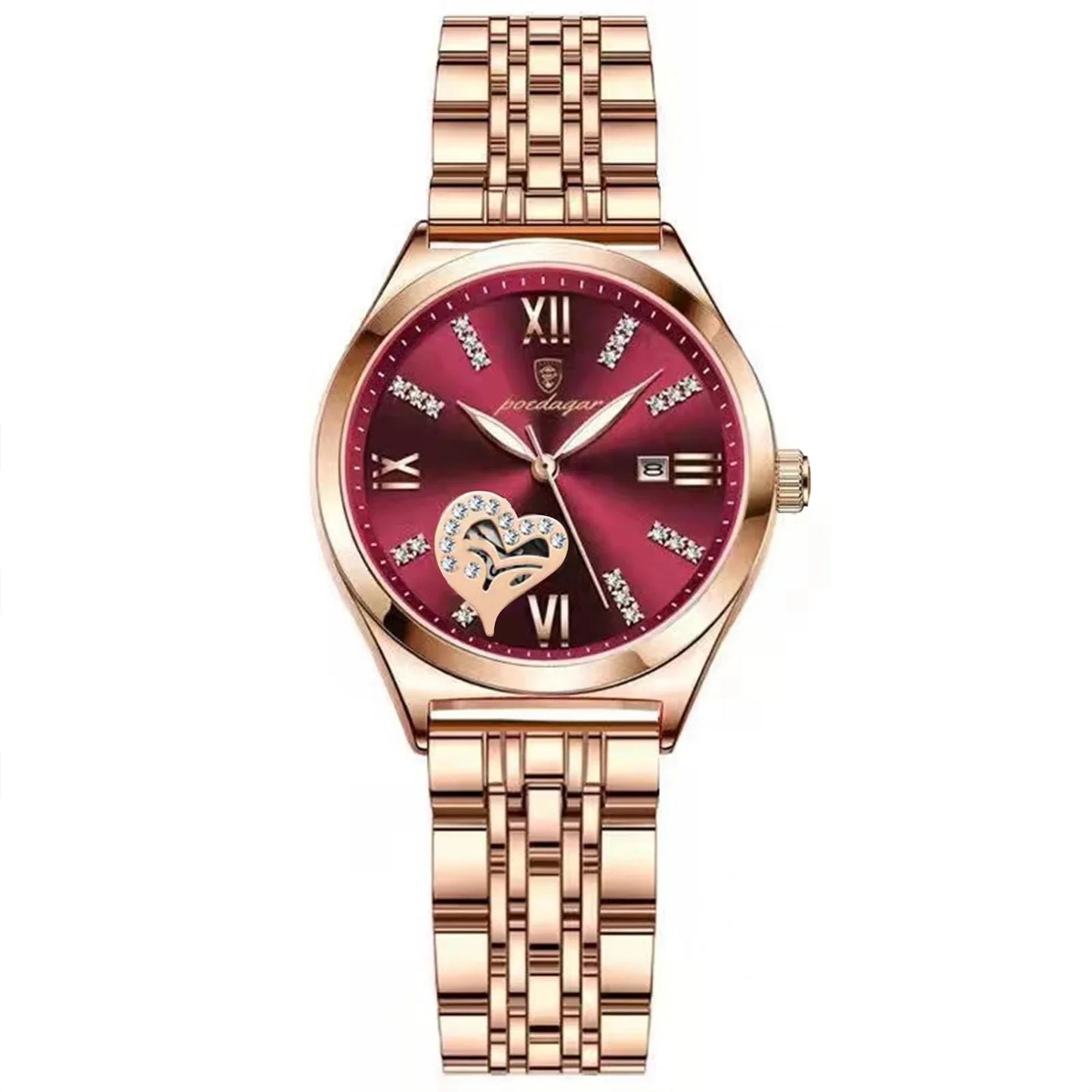 Luxury Watches For Women Waterproof Luminous Date Stainless Steel Woman Watch Elegant Fashion Quartz Ladies Wristwatch