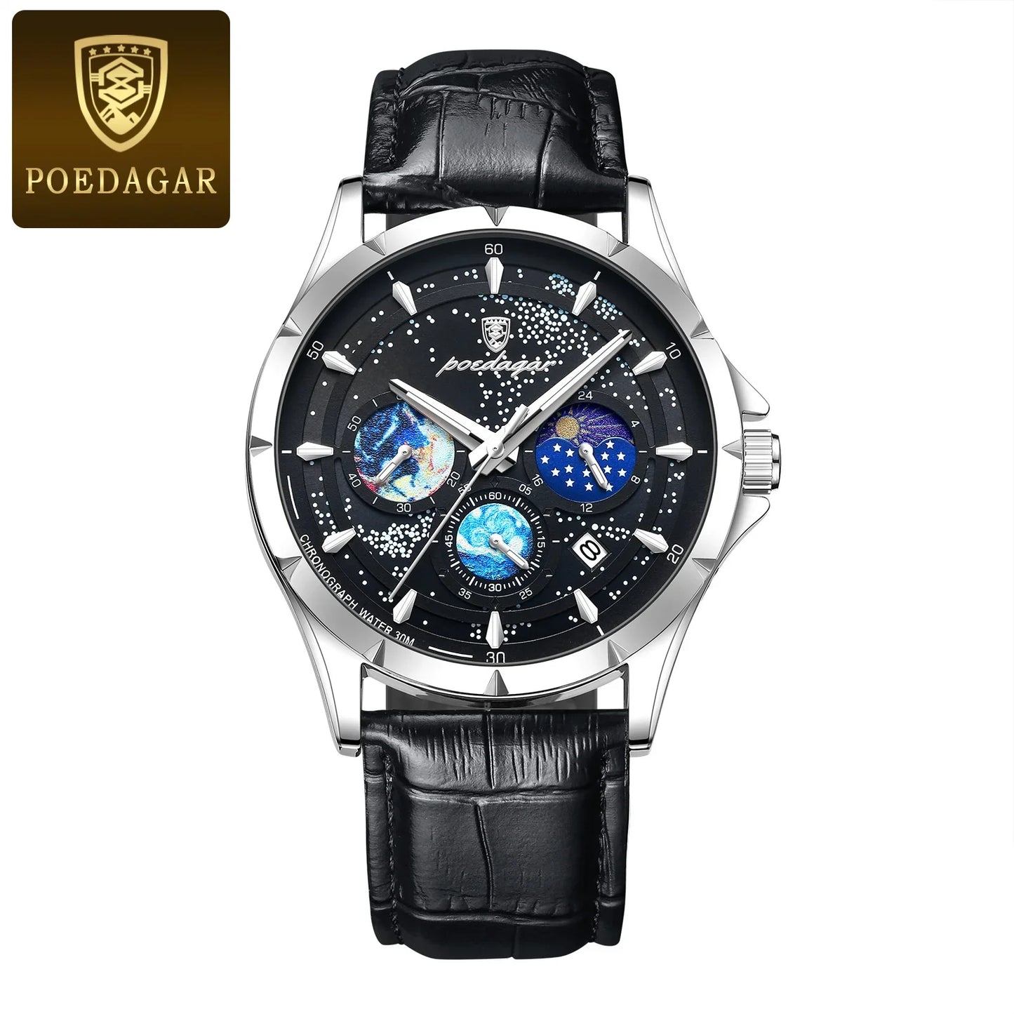 Luxury Man Wristwatch Luminous Waterproof Chronograph Date Men Watch Stainless Steel Men's Quartz Watches Reloj Hombre