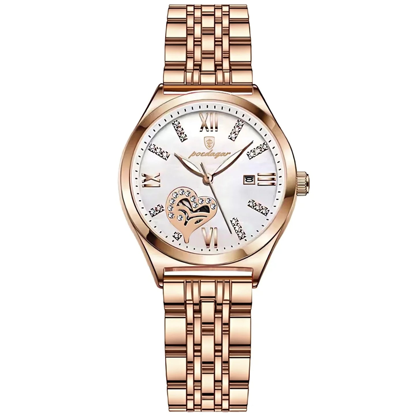 Luxury Watches For Women Waterproof Luminous Date Stainless Steel Woman Watch Elegant Fashion Quartz Ladies Wristwatch